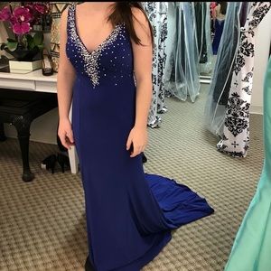 Royal blue prom dress